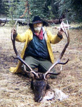 Picture of a typical bull elk taken from Colorado's Indian Peaks Wilderness